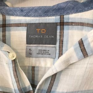 Thomas Dean long sleeve casual button down